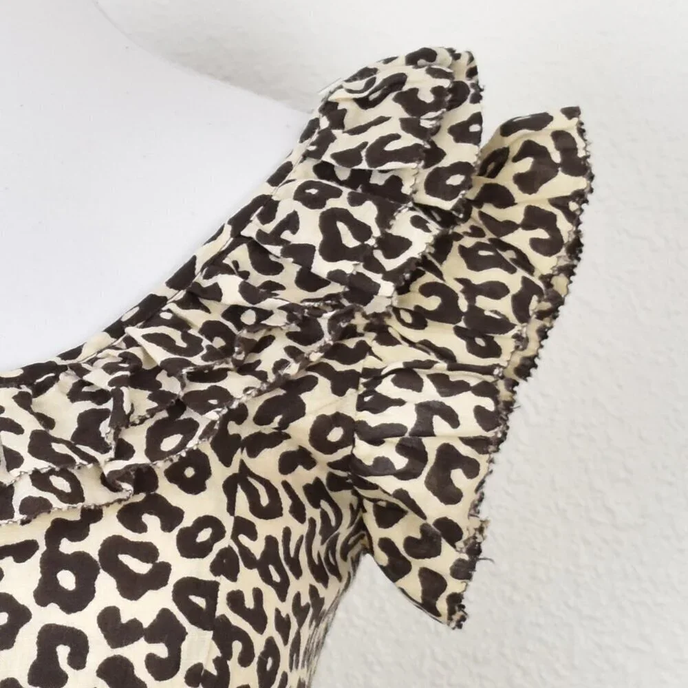 Sea New York Lottie Leopard Midi Dress - 0 - Picture 4 of 11